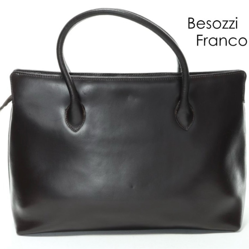 BESOZZI FRANCO *Vintage* Genuine Leather Handbag So Nice!!!!